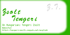 zsolt tengeri business card